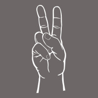 Peace Sign Two Fingers Hand Gesture Symbol Illustration T Shirt Classic Tee | Teevron