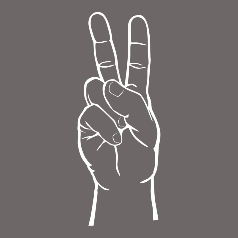 Peace Sign Two Fingers Hand Gesture Symbol Illustration T Shirt Classic Tee by linhVisuals | Teevron