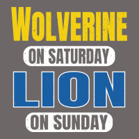 Wolverine On Saturday Lion On Sunday Fans Detroit Vintage Pullover Hoo Classic Tee | Teevron
