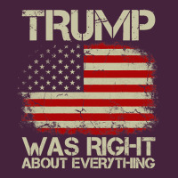 Vintage Usa American Flag Trump Was Right About Everything Pullover Ho Classic Tee | Teevron