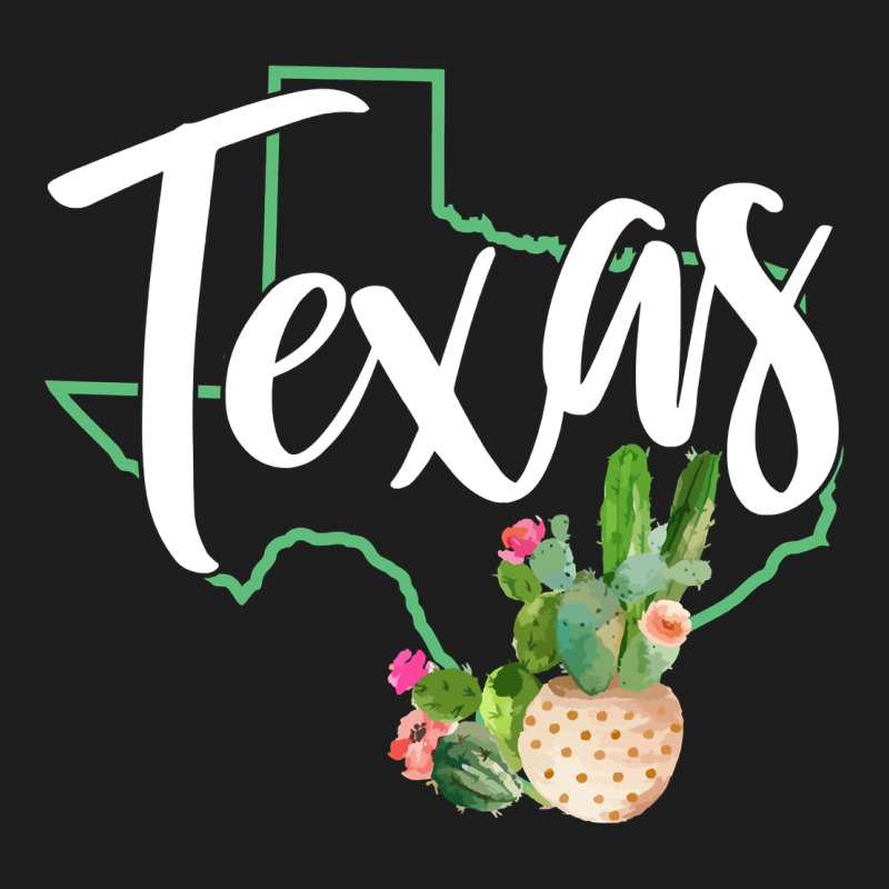Texas State Map Pride Cactus Vintage Texas Sweatshirt Classic Tee by linhVisuals | Teevron
