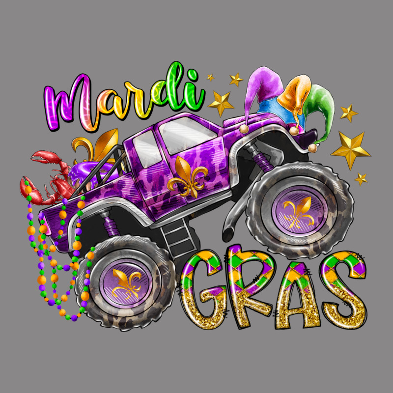 Mardi Gras Monster Truck Vintage Tee by RacoonDesign | Teevron