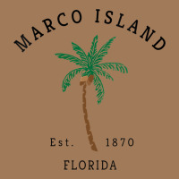 Womens Marco Island Florida Colorful Palm Tree Retro Novelty Art V Nec Classic Tee | Teevron