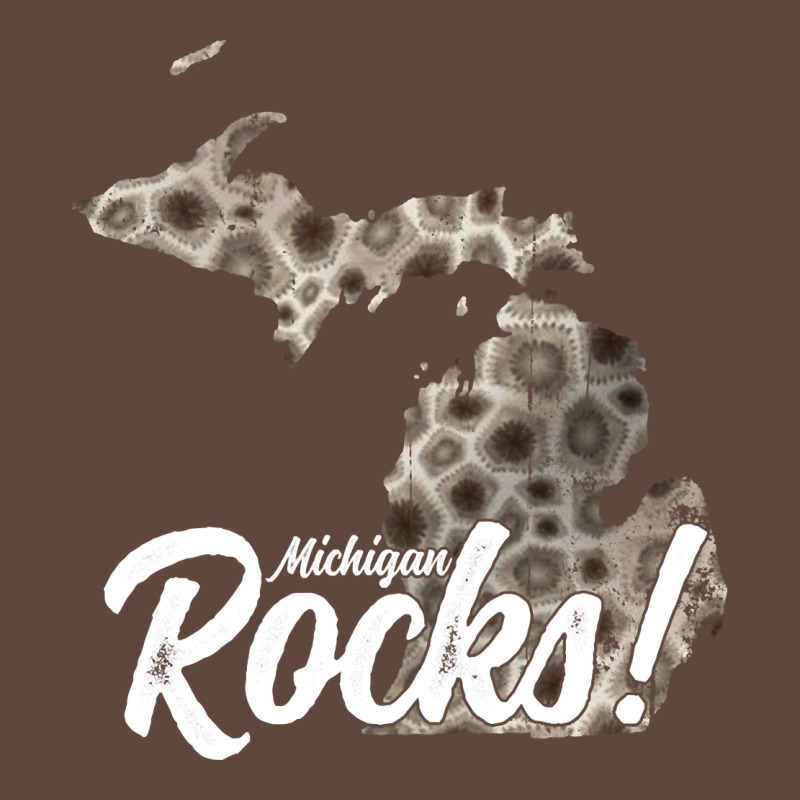 Great Lakes Shaped Men Women Petoskey Stone Michigan Rocks Pullover Ho Classic Tee by linhVisuals | Teevron