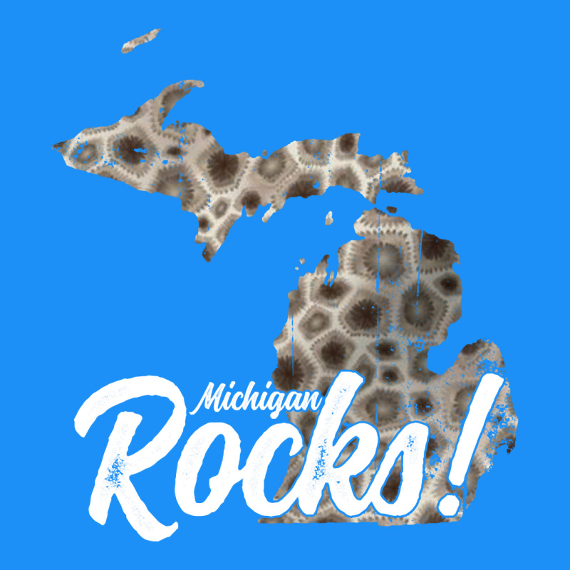 Great Lakes Shaped Men Women Petoskey Stone Michigan Rocks Pullover Ho Classic Tee by linhVisuals | Teevron