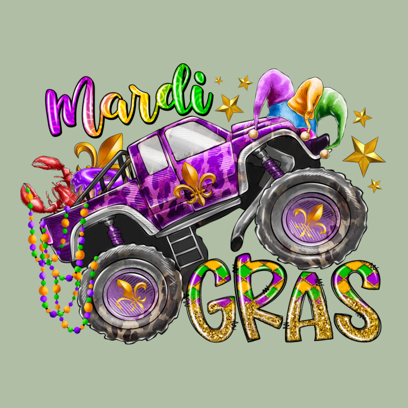 Mardi Gras Monster Truck Urban Heavy Tee by RacoonDesign | Teevron