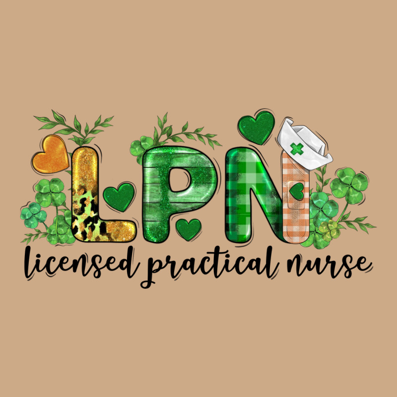 St. Patricks Day Registered Nurse Lpn Heart Vintage Hoodie by BarkalooDesign | Teevron