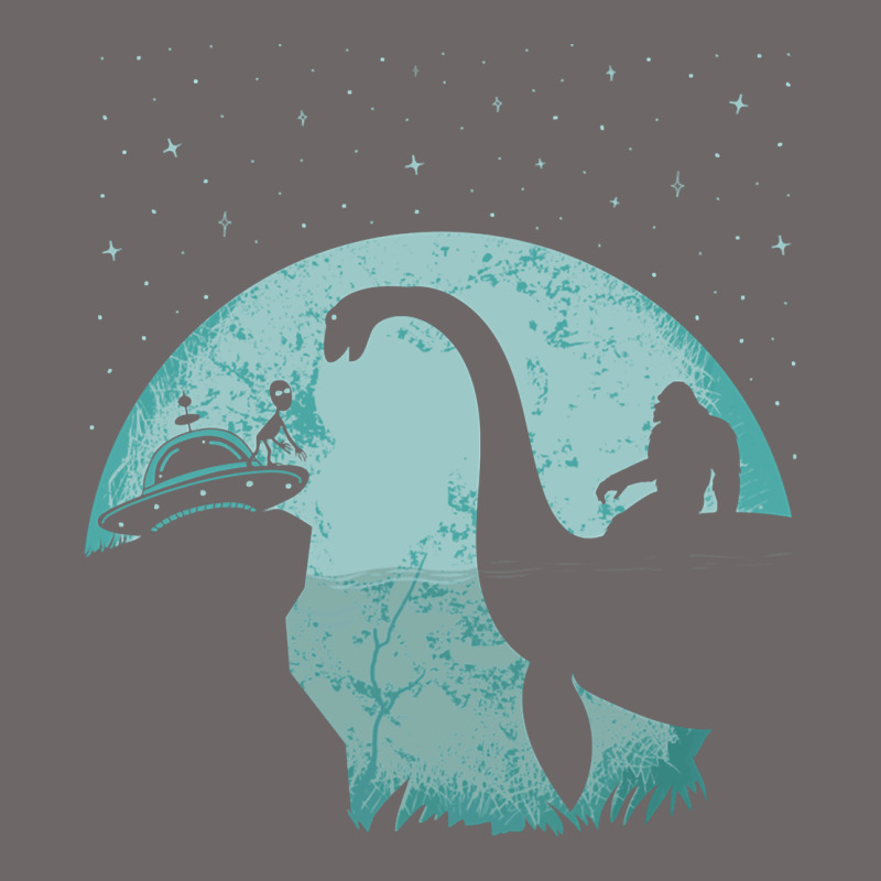 Bigfoot Riding Loch Ness Monster Sasquatch Ufo Abduction Pullover Hood Classic Tee by linhVisuals | Teevron
