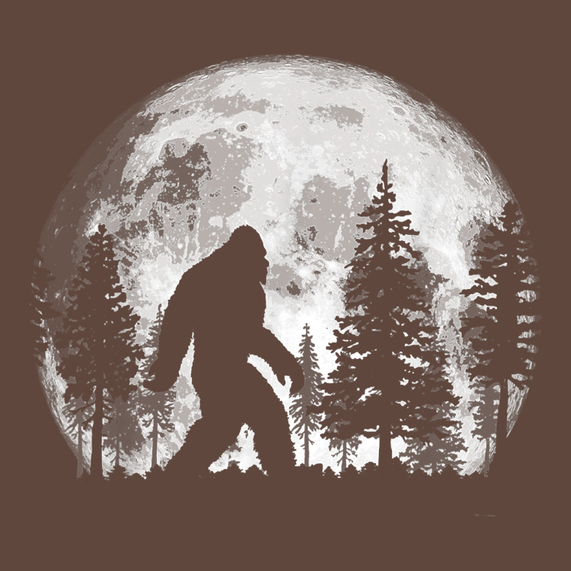 Bigfoot In The Forest Hiding At Night Full Moon Trees Nature T Shirt Classic Tee by linhVisuals | Teevron
