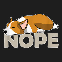 Nope Lazy Corgi Classic Tee | Teevron