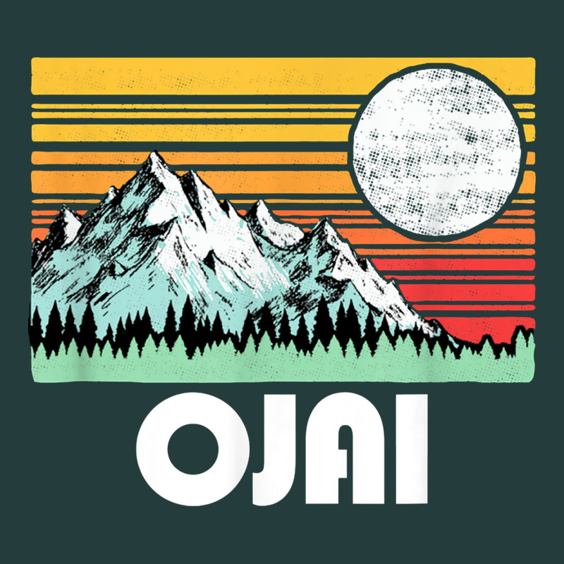 Ojai California Mountains & Sun Retro 80s Graphic Classic Tee by linhVisuals | Teevron