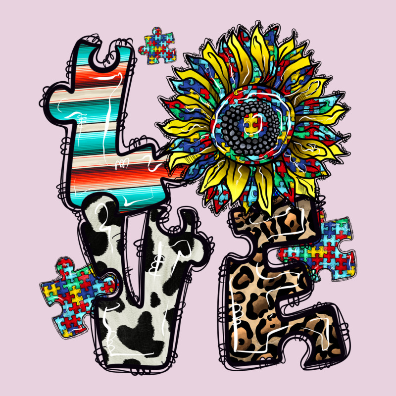 Love Autism Ladies Tee by CowhideDigitalArt | Teevron