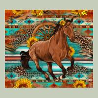 Galloping Horse Aztec Sunflower Long Sleeve Tee | Teevron