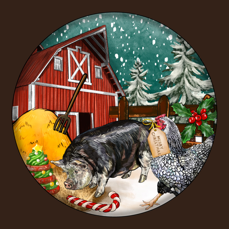 Christmas On The Farm Heavy Core Tee by FaDigitalArtStudio | Teevron