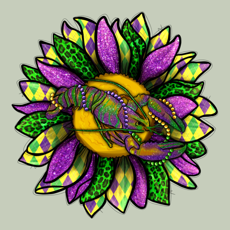 Mardi Gras Sunflower With Crawfish Classic Tee by BundleAndBundleShop | Teevron