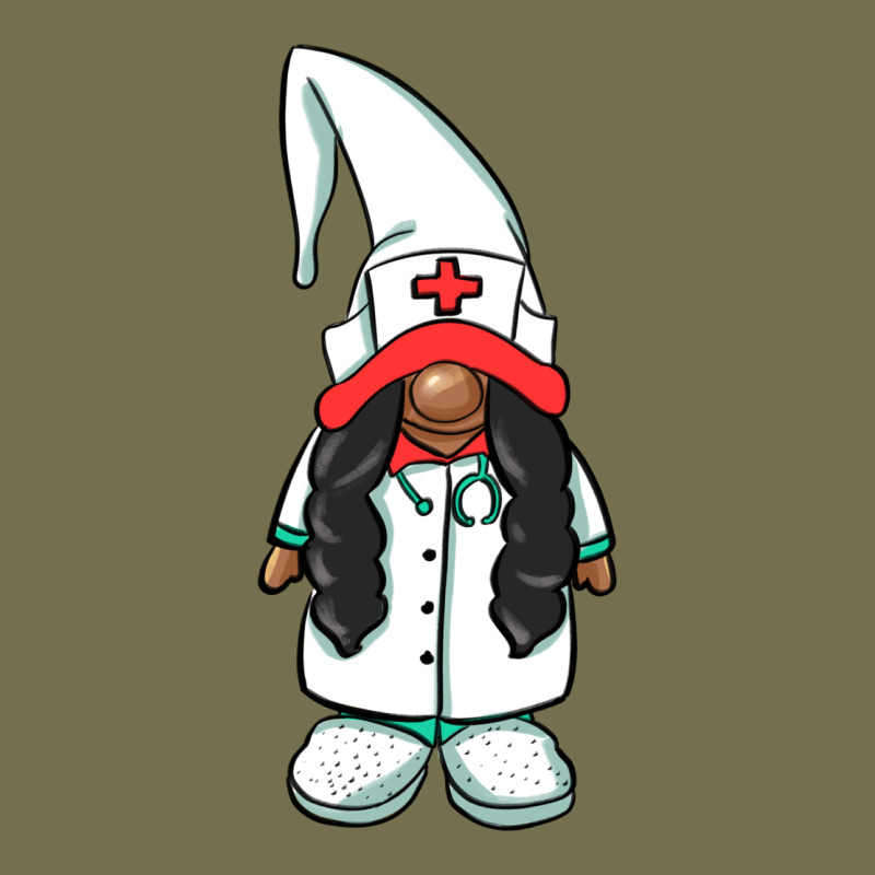 African American Nurse Gnome Vintage Hoodie by BarkalooDesign | Teevron