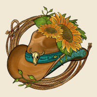 Western Hat With Sunflowers And Rope Ladies Tee | Teevron