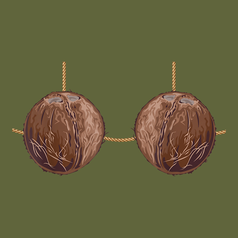 Coconut Bra Easy Adult Halloween Tiki Party Costume T Shirt Classic Tee by linhVisuals | Teevron