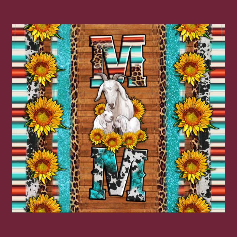 Goat Family Mom Sunflowers Serape Leopard Cowhide Tumbler Long Sleeve Tee by Artiststas | Teevron