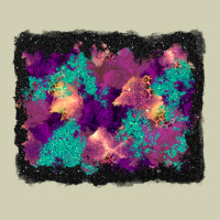 Halloween Trees And Turquoise Glitter Background Heavy Core Tee | Teevron