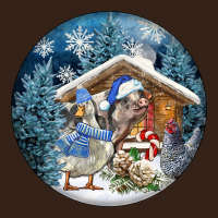 Winter Farm Animals Heavy Core Tee | Teevron