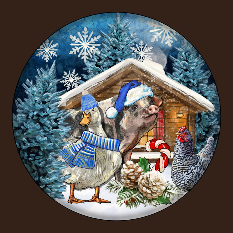 Winter Farm Animals Heavy Core Tee by FaDigitalArtStudio | Teevron