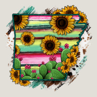 Arkansas Map Sunflower Cactus Serape Heavy Core Tee | Teevron
