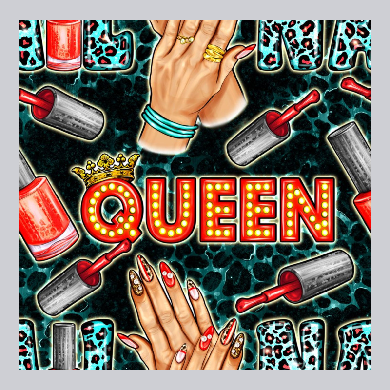 Nail Queen Hand And Polish With Lights And Leopard Seamless Pattern Bb Classic Tee by BundleAndBundleShop | Teevron