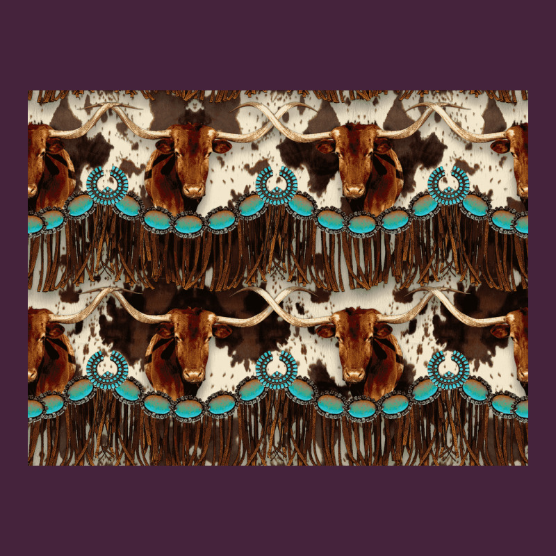 Longhorn Cow Pattern Premium Tee by CowhideDigitalArt | Teevron