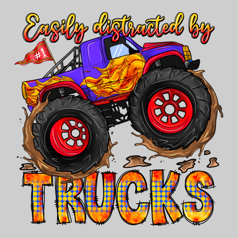 Easily Distracted By Trucks Premium Tee by CowhideDigitalArt | Teevron