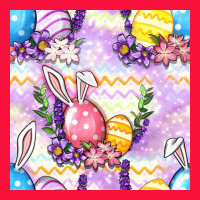 Easter Eggs With Flowers Seamless Pattern Classic Tee | Teevron
