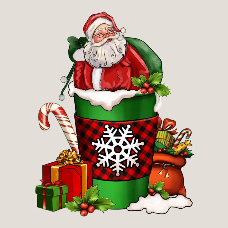 Christmas Santa Claus Coffee Cup Heavy Core Tee by FaDigitalArtStudio | Teevron