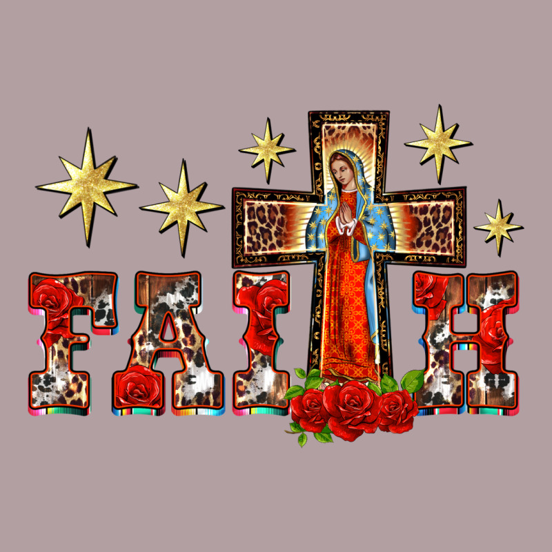 Faith Our Lady Of Guadalupe Cross Vintage Hoodie by BarkalooDesign | Teevron