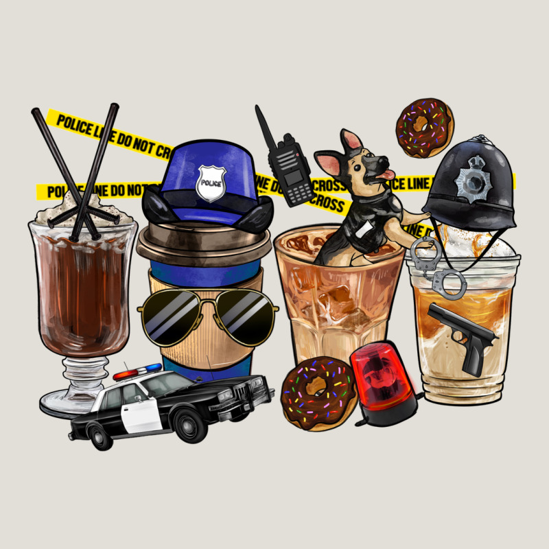 Police Coffee Cups Heavy Core Tee by FaDigitalArtStudio | Teevron