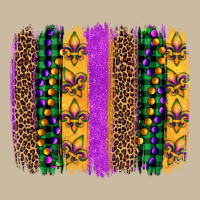 Mardi Gras Fleur De Lis And Beads Brush Stroke Long Sleeve Tee | Teevron