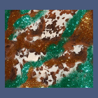 Brown Cowhide Glitter Vintage Hoodie | Teevron