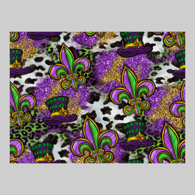 Mardi Gras Celebration Pattern Premium Tee by CowhideDigitalArt | Teevron