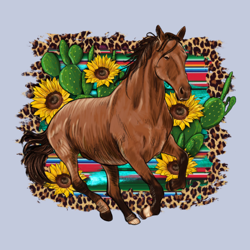Western Horse Cactus Sunflowers Serape Leopard  Turquoise Wooden Long Sleeve Tee by Artiststas | Teevron