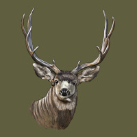 Mule Buck Deer Head Vintage Tee | Teevron