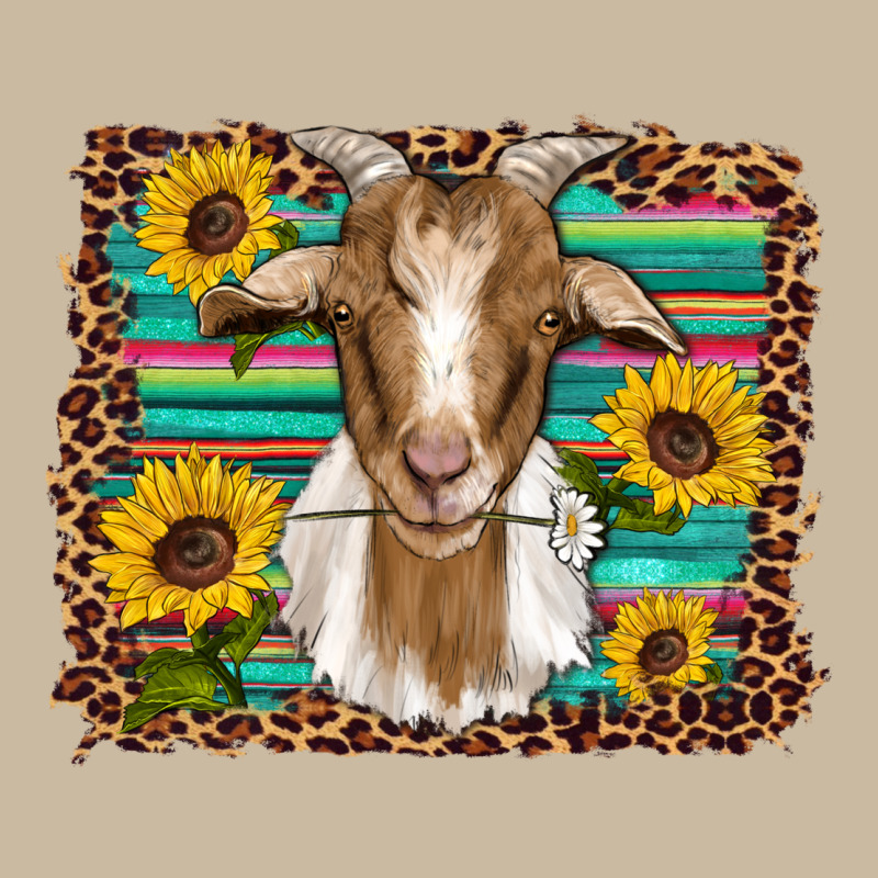 Goat Daisy Sunflowers Leopard Serape Glitter Long Sleeve Tee by Artiststas | Teevron