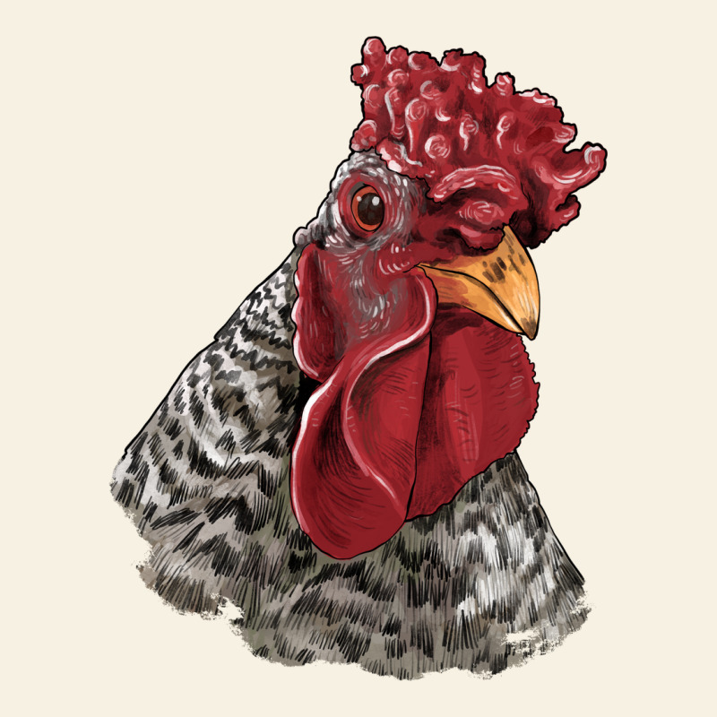 Dominique Rooster Head Vintage Tee by LillyAllenDesigns | Teevron