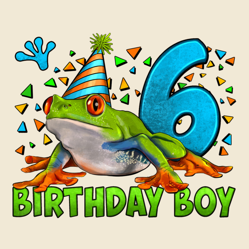 Birthday Boy Frog Age 6 Premium Tee by LillyAllenDesigns | Teevron