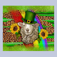St Patricks Sheep Sunflowers Rainbow Serape Leopard Glitter Long Sleeve Tee | Teevron