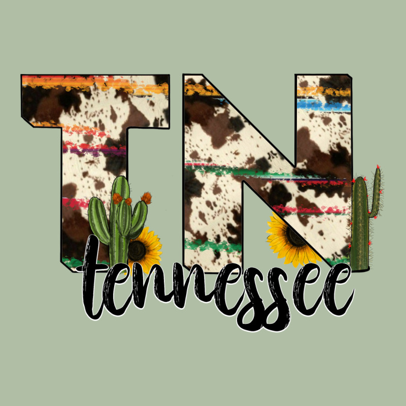 Tenesse State Cowhide Serape Cactus Urban Heavy Tee by RanaPortraitStore | Teevron