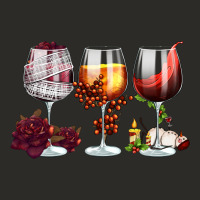 Hallothanksmas Halloween Thanksgiving  Christmas Wine Heavy Core Tee | Teevron