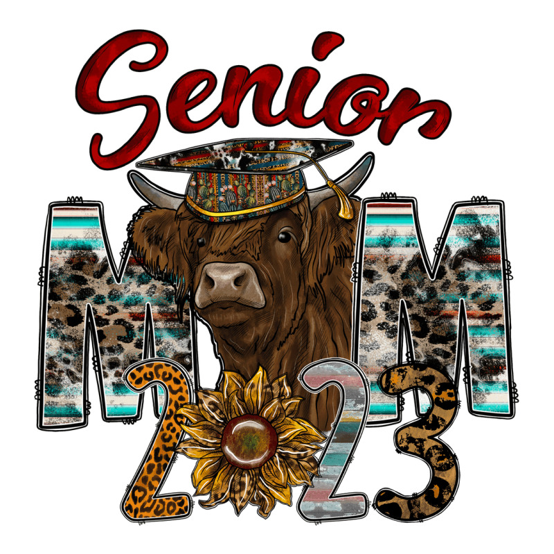 Senior Mom 2023 Premium Tee by CowhideDigitalArt | Teevron