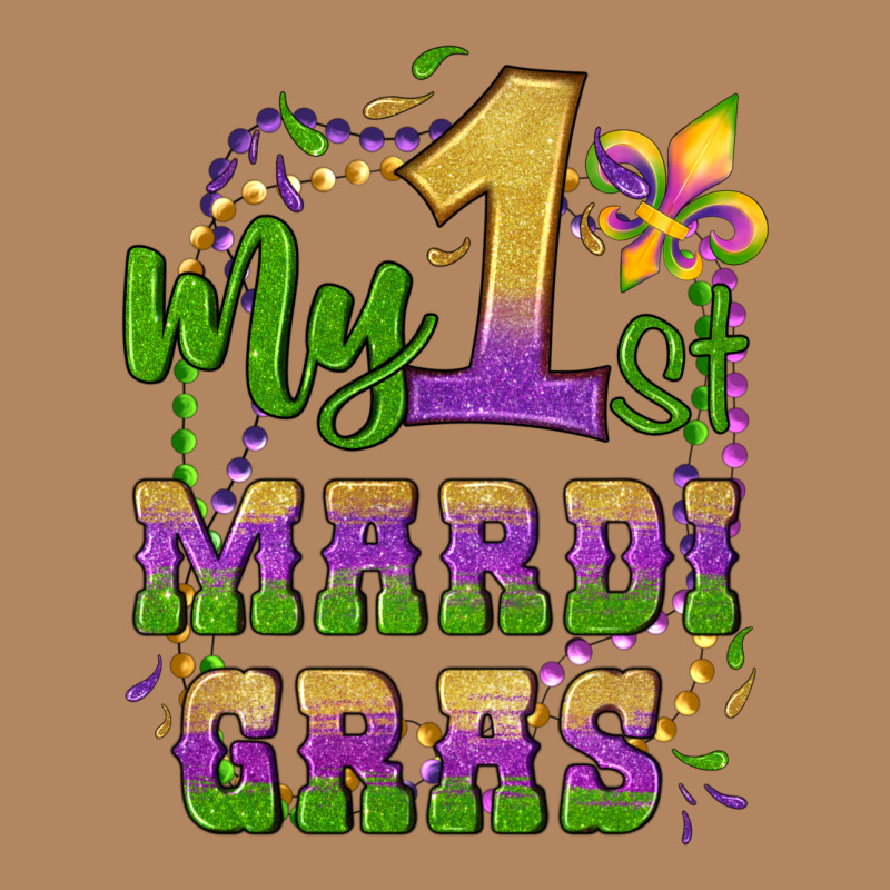 My First Mardi Gras Glitter Fleur De Lis Long Sleeve Tee by Artiststas | Teevron