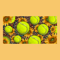 Tennis Ball With Sunflower And Racket  Licence Plato Vintage Hoodie | Teevron