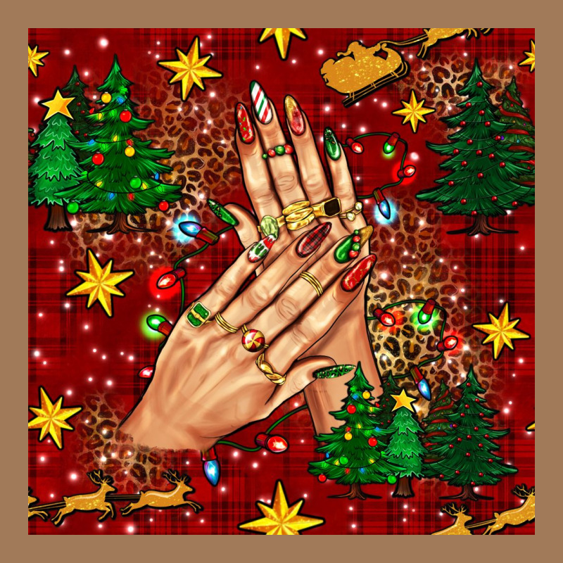 Christmas Nails And Trees With Leopard And Plaid Seamless Pattern Bbs Classic Tee by BundleAndBundleShop | Teevron