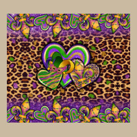 Mardi Gras Fleur De Lis Hearts Leopard Glitter Long Sleeve Tee | Teevron